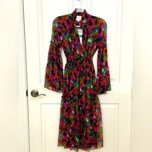 Colorful Floral Women's Dress